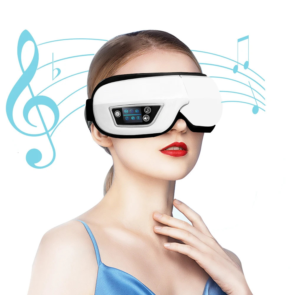 Smart Eye Massager Airbag Vibration Rechargeable Portable Foldable Relax Fatigue Eye Care Device Bluetooth Music Eyemask 250729