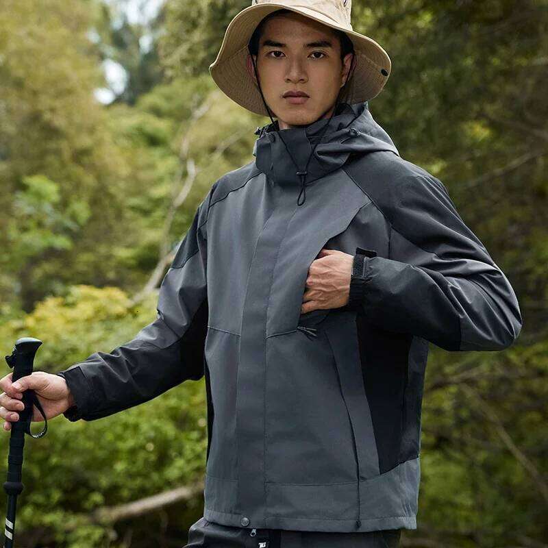 Designer Clothing 2025 New Windproof Waterproof Man Women Parka Jackets Suits Two Pieces Sets 3 In 1 Hiking Windbreaker Camping Thick Warm Unisex Coat