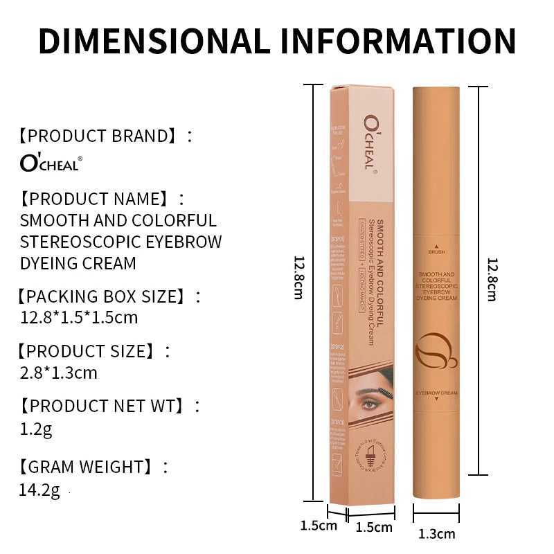 Waterproof Eyebrow Cream Smudge Proof Brows Long Lasting Natural Look Smooth Lightweight For Perfect Brows Makeup Cosmetics W250807