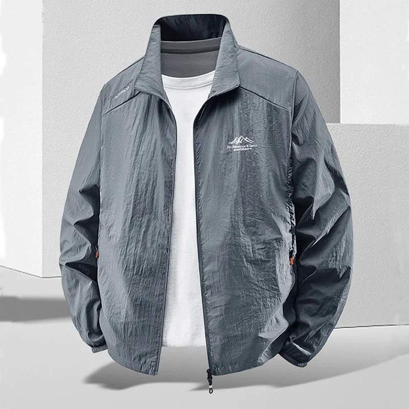UPF100 Summer Mens Sun Protection Casual Breathable Sports Windproof Waterproof Ultrathin Jacket Outdoor Fishing Skin Clothing 250807