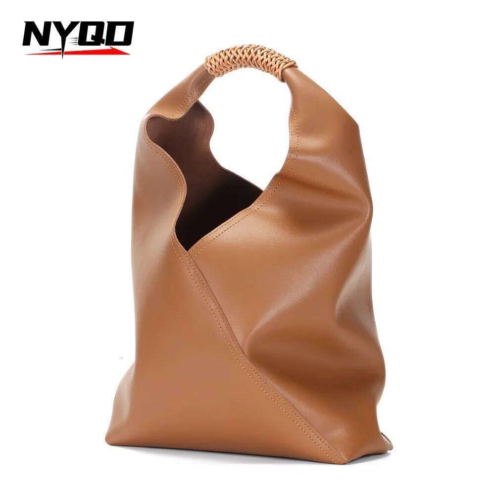 Genuine Leather Commuting Underarm Female Large Capacity Portable Shoulder Tote Bag Women Designer Handbags