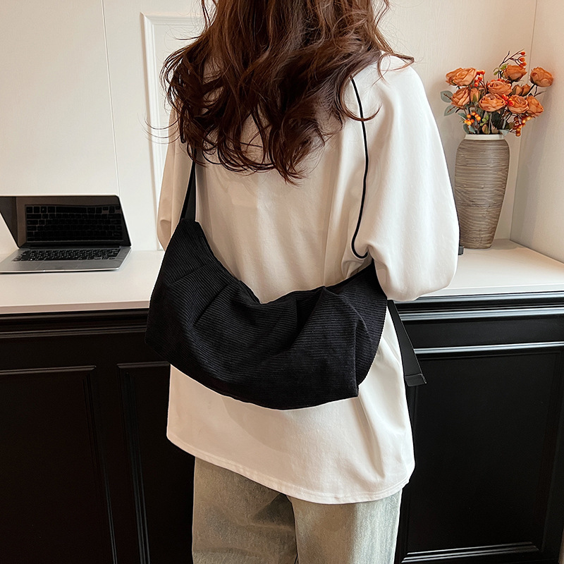 Single Shoulder Solid Color Crossbody Couple Style Large Capacity Gym Backpack Simple Women's Bag