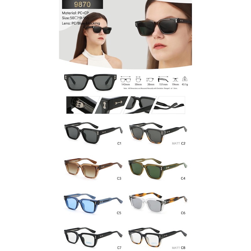 Vintage Square Sunglasses Steampunk Men Women Cyberpunk Thick Glasses Clear Punk Retro Goggles Gothic Y2K Futuristic Cool INS Niche High-end Sturdy Me