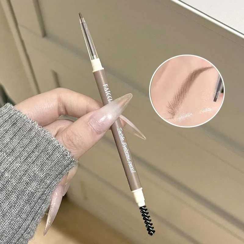 3 Colors Thai Style Natural Wild Eyebrows Waterproof and Sweatproof Brown Eyebrow Gel Pen Matte Eyeliner Gel Pencil Cosmetics W250807