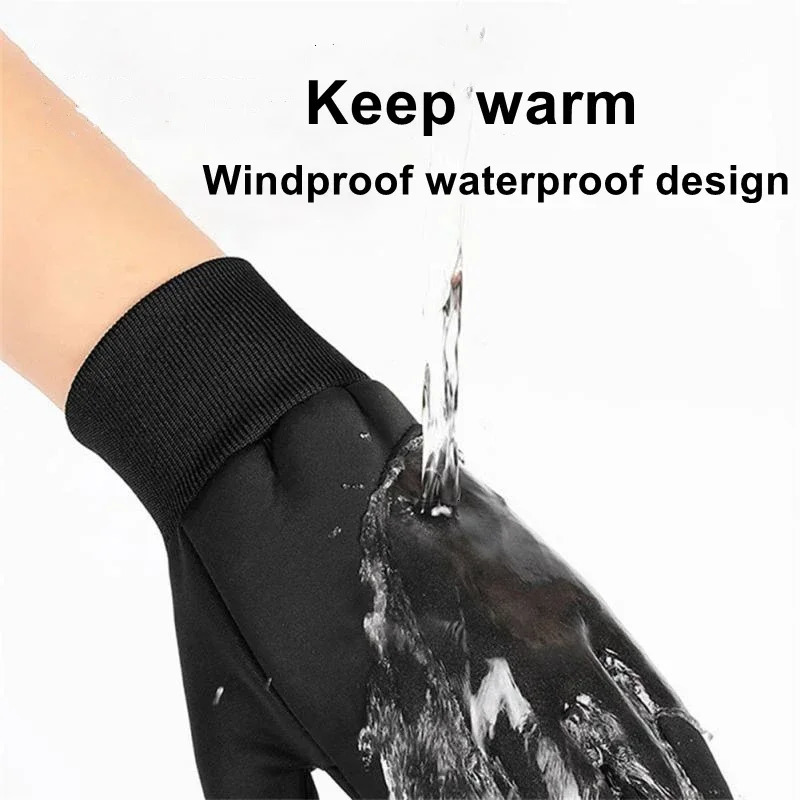 Waterproof Cycling Gloves Winter Touch Screen Bicycle Outdoor Scooter Windproof Riding Motorcycle Ski Warm Bike 250729