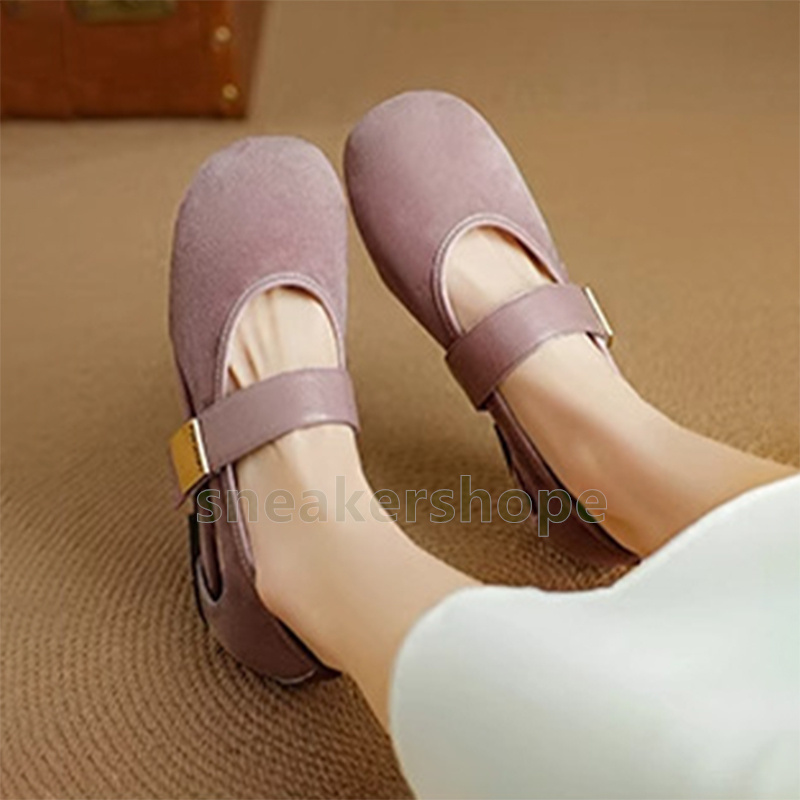 designer shoes loafers womens ballet flats low heels mary jane shoes comfort soft sole fashion luxury ballerina shoe size 35-40