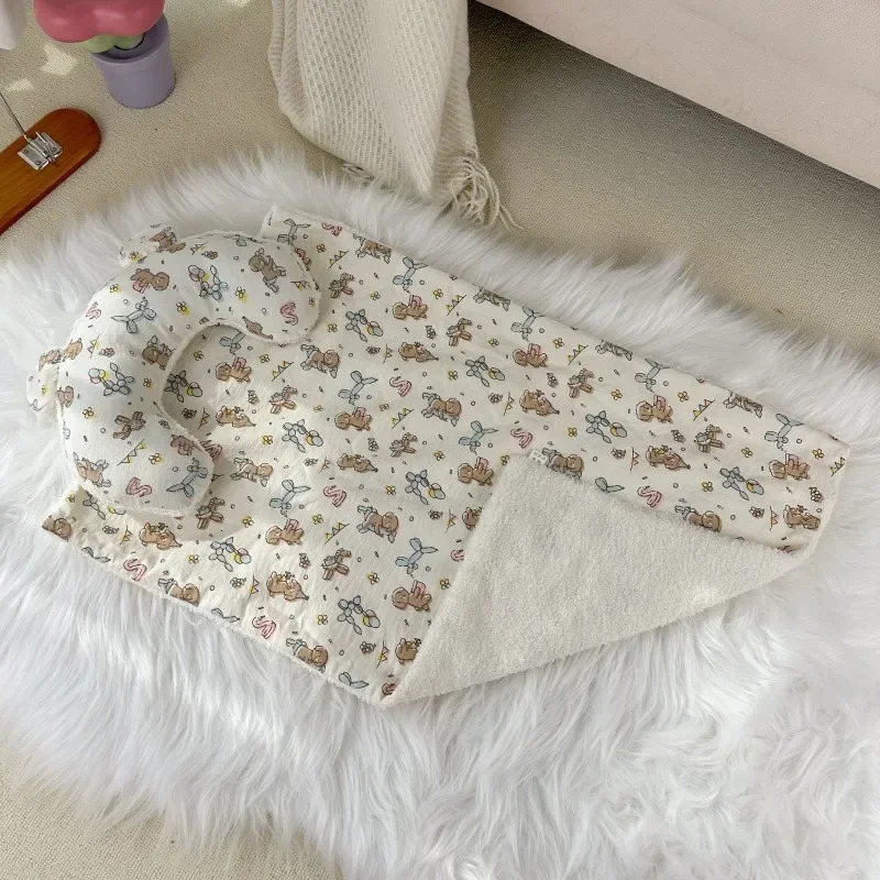Printed Dog Blanket Pet Blanket Warm Dogs and Cat Teddy Small and Medium-sized Dog and Cat Litter Pad Dog Pillow Sofa Bed 250804
