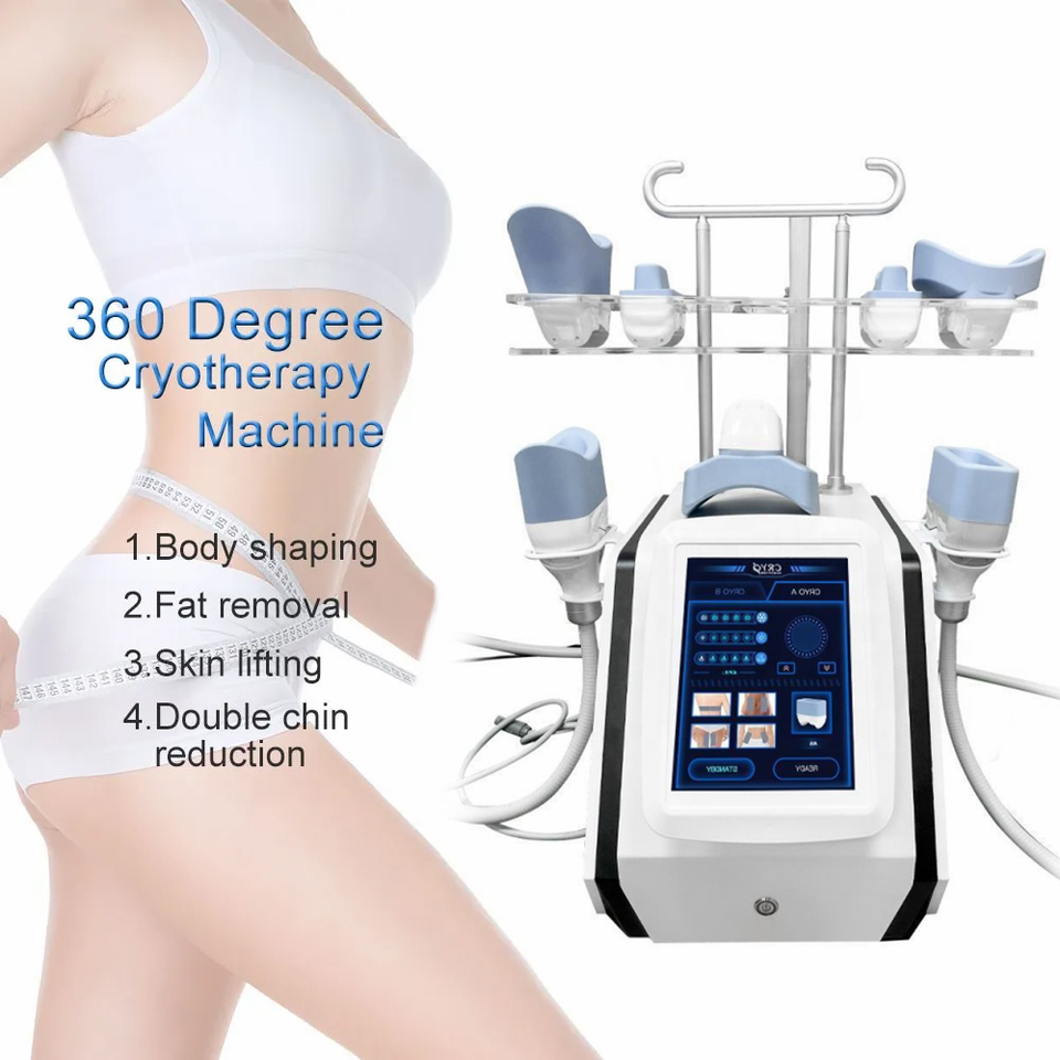 Hot Professional 360 Criolipolisis Cryo Body Slim Slimming Machine Body Shape Fat Freezing Fat Burning Cellulite Reduction Equipment Beauty Salon