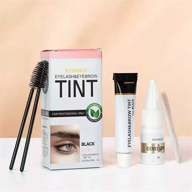 Professional Eyebrow Dye Tint Kit Fast Tint Gel Brown Black Color Tint Cream Easy Dying Semi Permanent Eyebrows Enhancer Tools W250807