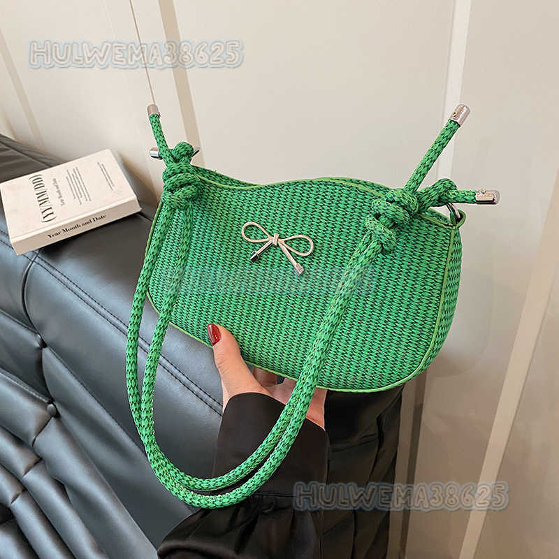 2025 New Niche Design Bowknot Single Shoulder Underarm Bag for Women Cute Niche Design Stylish Crossbody Bag H250806