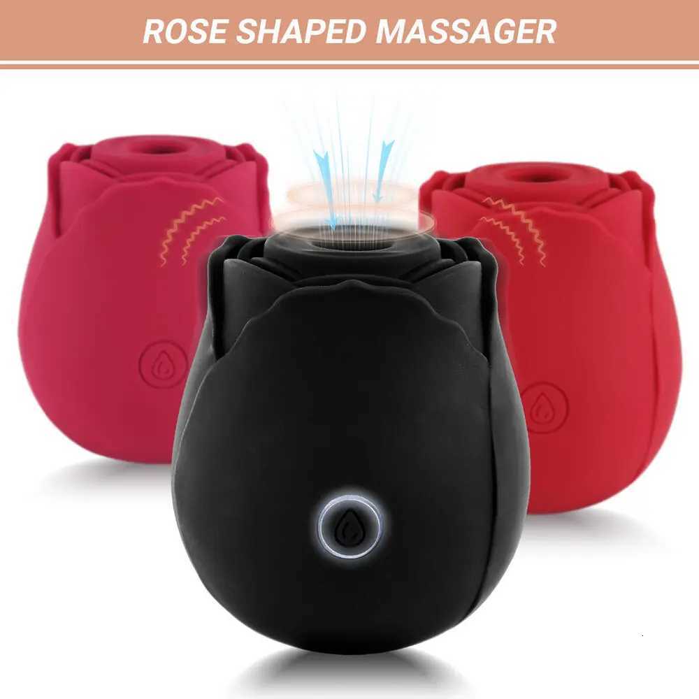 Rose-Sex Toys Dildo Vibrator for Women Clitoral Sucker Nipple Sucking Female G Spot Massager Stimulator Couples Adult Sex Games W250807