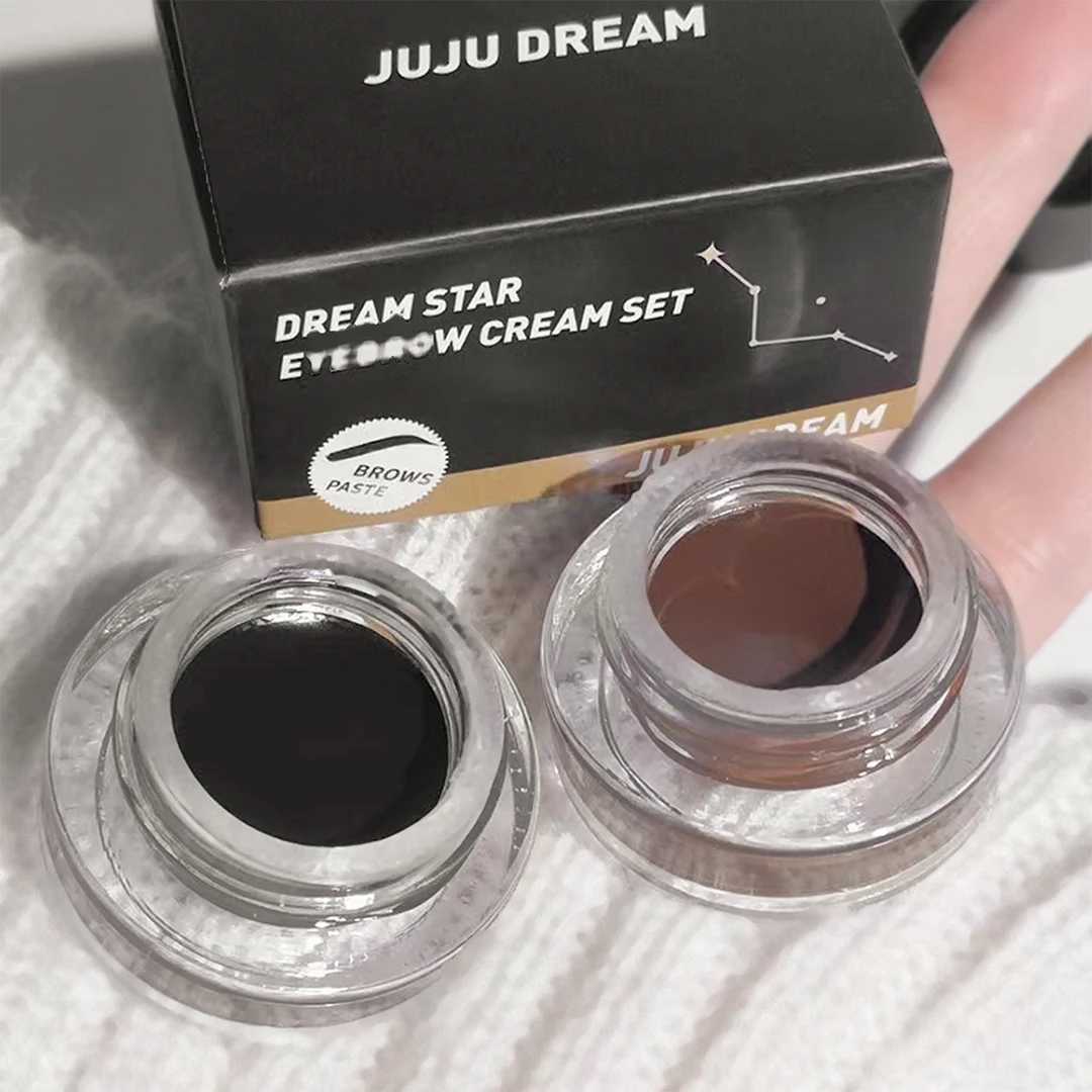 Makeup Dye Eyebrow Cream Waterproof Non-Smudge Dye Lasting Three-Dimensional Eyebrow Cream Eyebrow Cream + Brush W250807