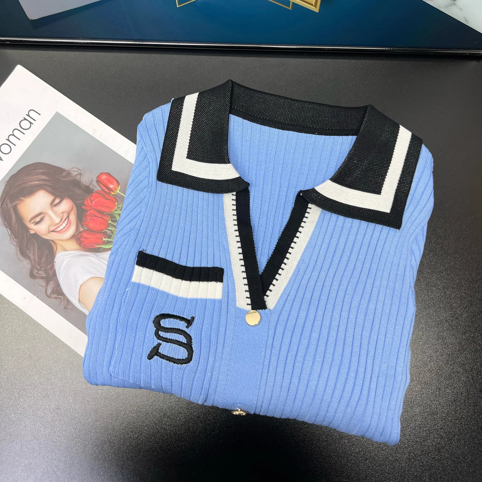 YuooMuoo Chic Fashion Sexy Wrap Hips Knitted Maxi Dres Embroidery Sweater Dress Elegant Office Lady Vest 250807