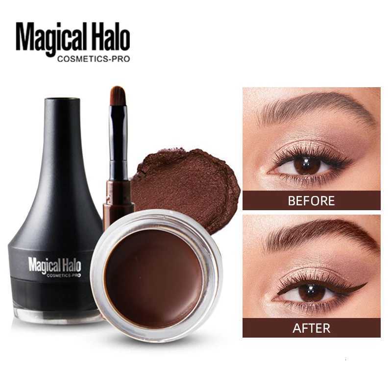 Magical Halo Eyebrow Pomade Brow Mascara Natural Waterproof Long Lasting Creamy Texture Tinted Sculpted Brow Gel With Brush W250807