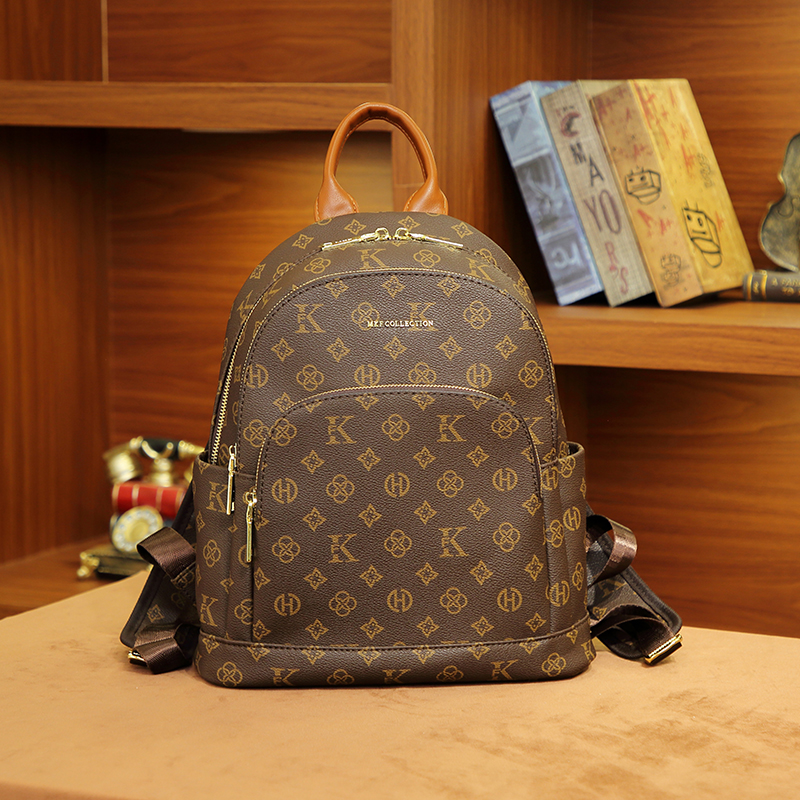 MKF designer bag free shipping Light luxury high-quality backpack fashionable Large capacity classic versatile vintage handbag for women