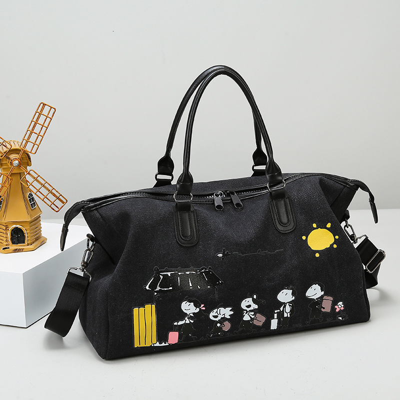 New Graffiti Print Travel Large Capacity Unisex Sports Yoga Bag Multifunctional Casual