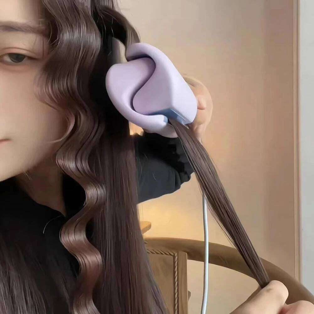 32Mm Electric Iron Curling Tool Egg Roll Lasting French Styling Deep Wave Hair Curler 4 Temperature Adjustable