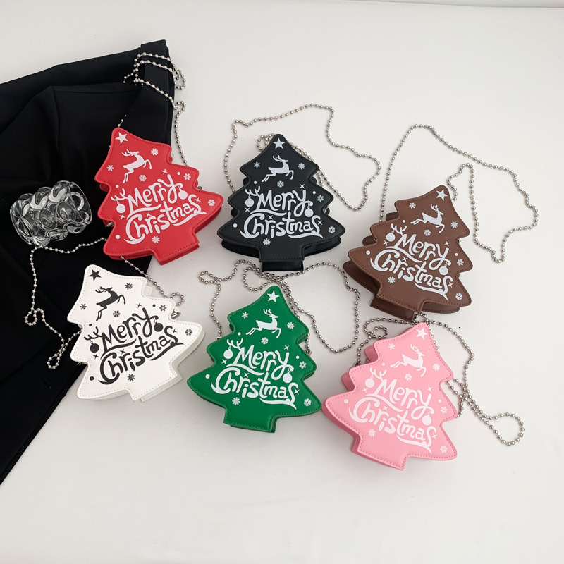 Free shipping designer Unique Design Chain Crossbody Bag for Women New Personalized Christmas Tree Bag Ins Trend Versatile Shoulder Bag