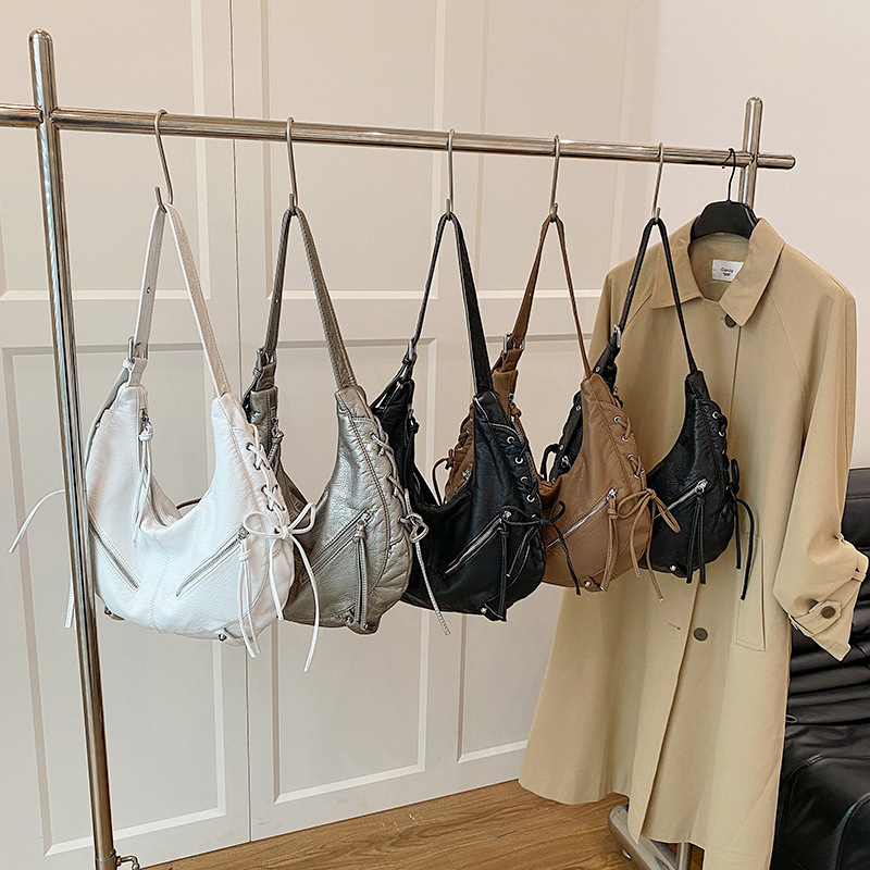 Free shipping designer Minimalist High-End Commuter Shoulder Bag for Women 2025 New Soft Leather Underarm Bag Versatile Large Capacity Crossbody Bag