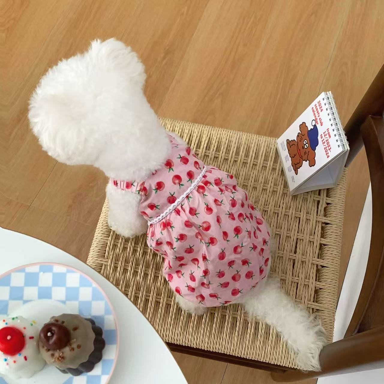 T917 Summer dog clothes 2025 new small dog puppy small milk dog summer thin breathable pumpkin skirt
