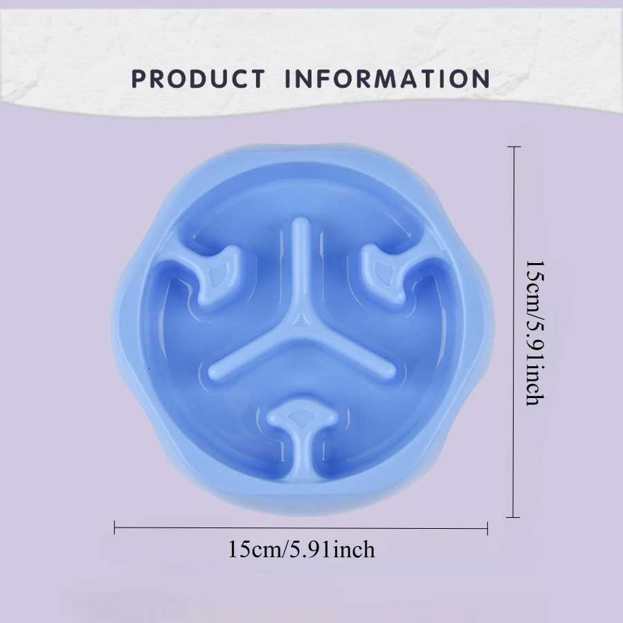 Pet Dog Anti Choking Slow Food Bowl Anti Slip And Spilled Dog Food Slow Food Bowl Rice Bowl Dog Bowl PP Bowl Y250806