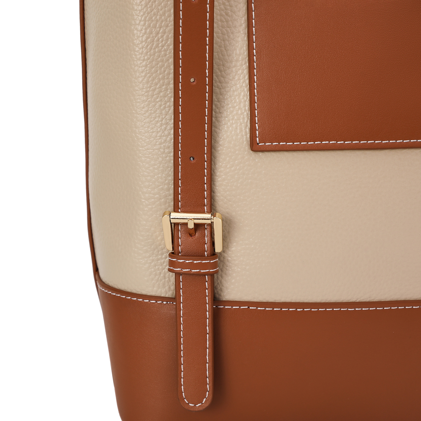 Real leather computer backpack for women's commuting, large capacity, high-end feel, niche backpack, new fashionable backpack for women