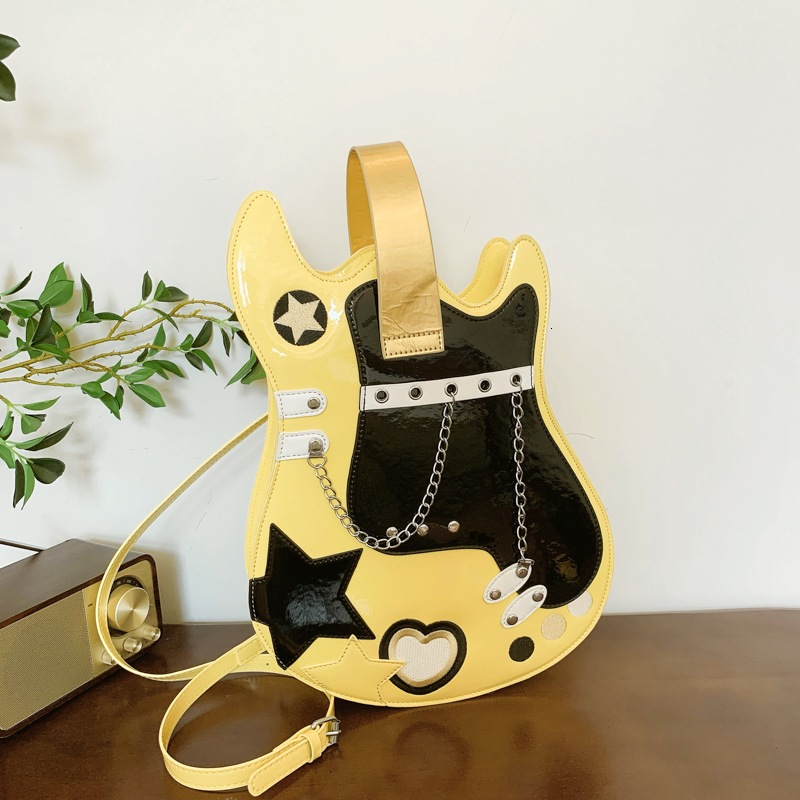 Free shipping designer New Niche Women Bag Guitar Shape Women Bag Amazon Personalized Creative Double Shoulder Commuter Bag