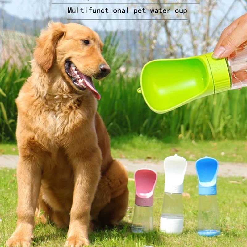 330/510ML Portable Dog Water Bottle for Small Large Dogs Puppy Outdoor Travel Walking Drinking Bowls Dog Accessories Y250806
