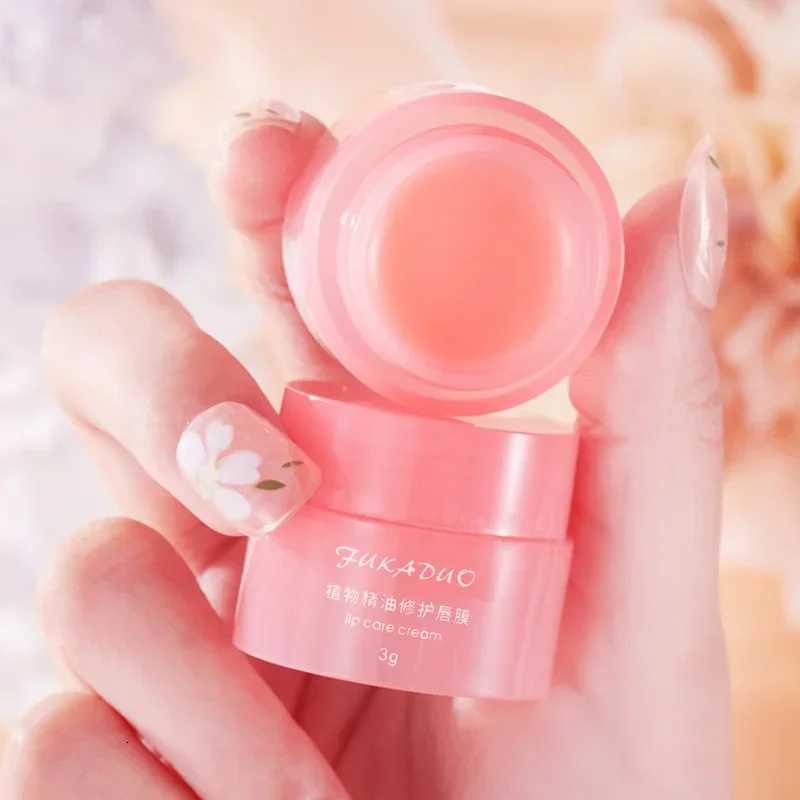 Korea lips care lip sleep mask night sleep hydrated maintenance lip balm pink lips whitening cream nourish protect cherry 3gXJ250807