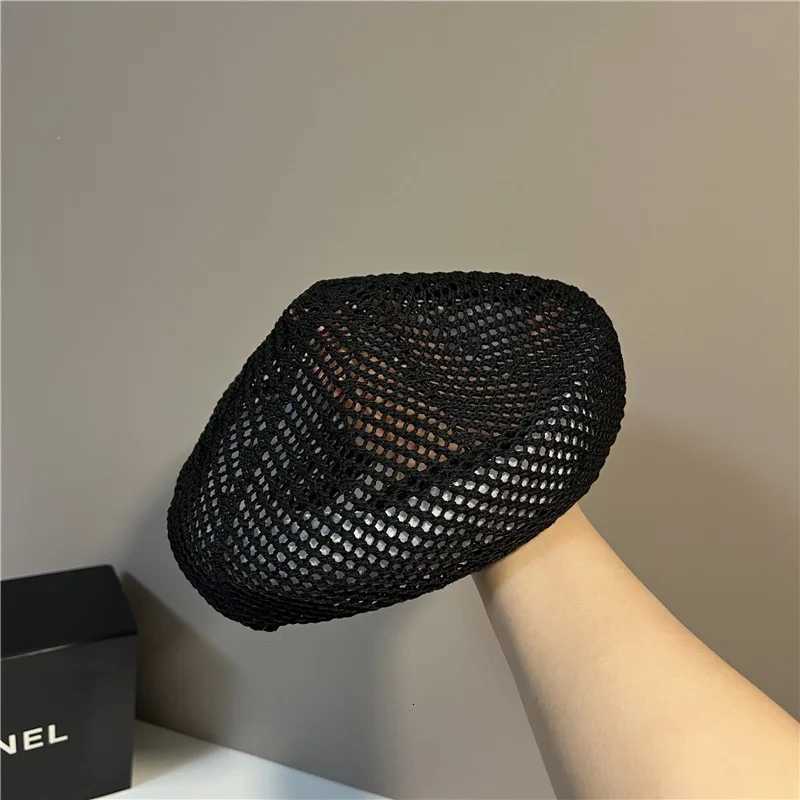 Spring And Summer Silk Beret Japanese Minimalist Casual Artist Hat Womens Outdoor Travel Versatile Pumpkin Hat XJ250807