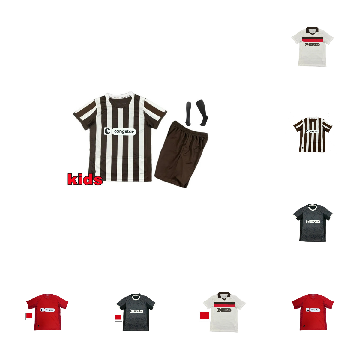 25 26 ST Pauli Soccer Jerseys GUILAVOGUI EGGESTEIN SAAD 2025 2026 AFOLAYAN BOUKHALFA SMITH WEIBHAUPT SALIAKAS Home Away 3rd 4th Football Shirts Men kids Uniforms 4XL