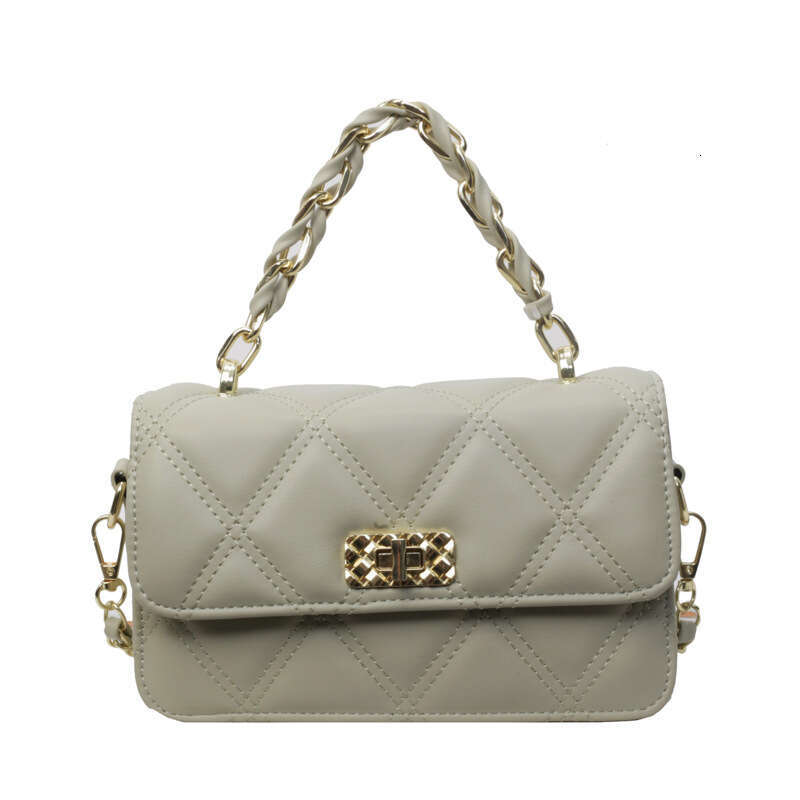This Year's Trend: Quilted Chain for Women 2025 Summer New Fashion Versatile Crossbody with High-end Feel Small Square Bag