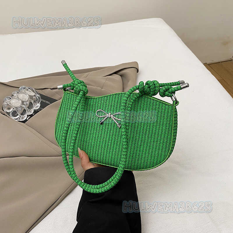 2025 New Niche Design Bowknot Single Shoulder Underarm Bag for Women Cute Niche Design Stylish Crossbody Bag H250806