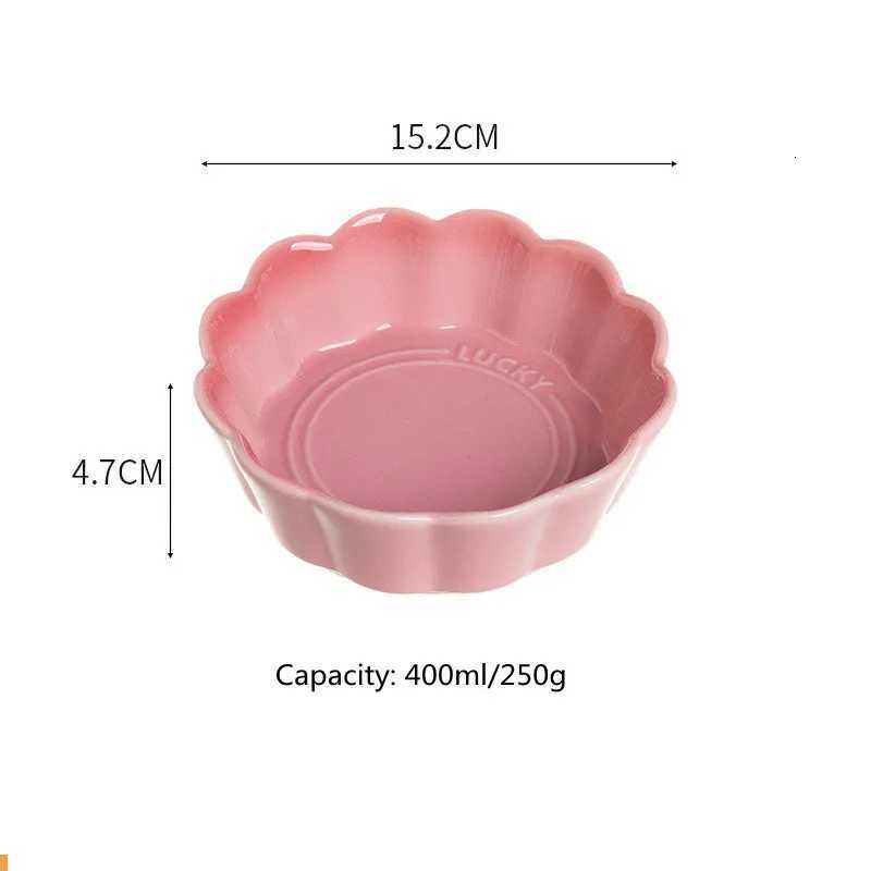 Cartoon Cat Bowl Ceramic Water Bowl Protects Cervical Vertebrae Cat Food Feeder Drinking Bowls Dog Supplies Accessories Y250806