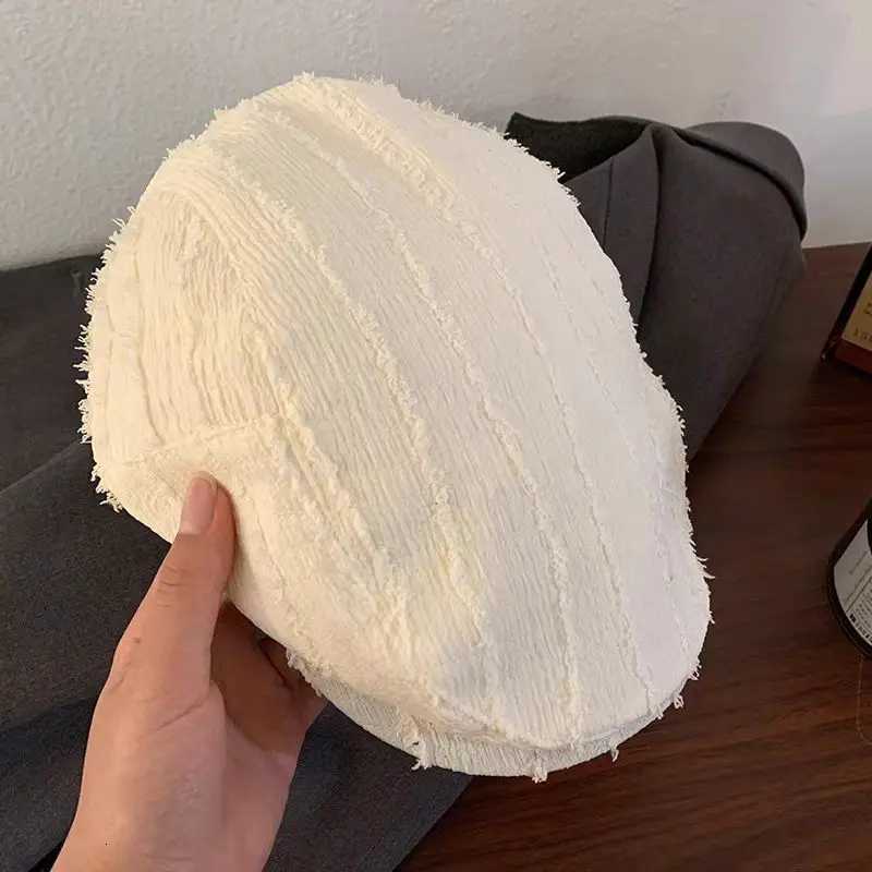 New Japanese Style Unisex Autumn Hat Solid Color Beret C For Women Vintage Designed Visor Winter Cs For Men Outdoor Gift XJ250807