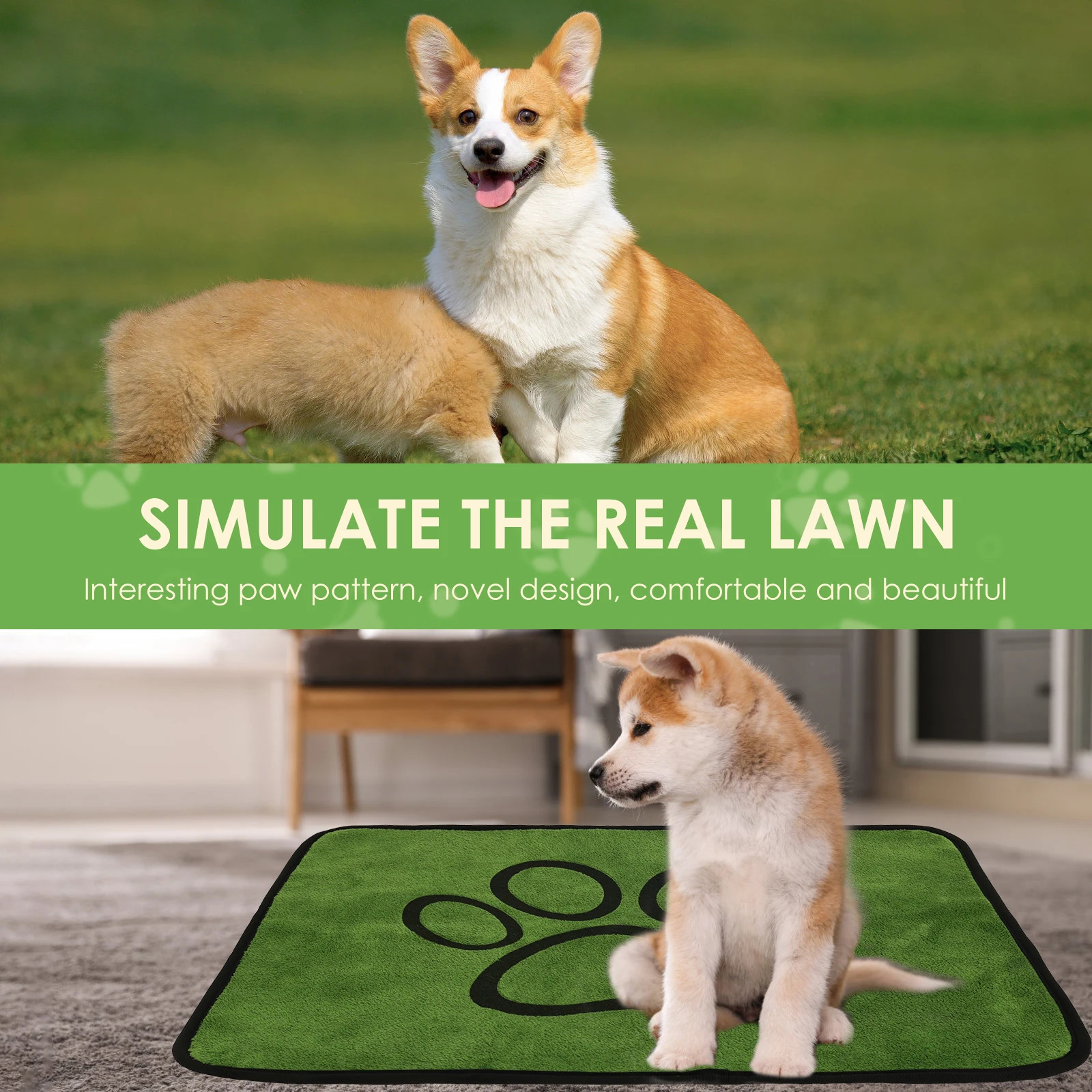 2Pcs Dog Pee Pad Blanket Reusable Absorbent Puppy Training Pad Washable Breathable Cooling Summer Sofa Bed Car Seat Cover 250804