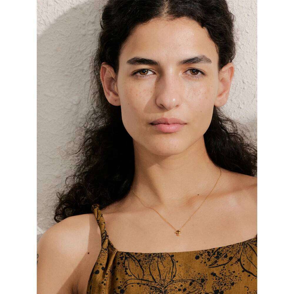 Yhpup Small Waterproof Stainless Steel Chic Cross Casting Charm Pendant Necklace Unique Classic Fashion Jewelry Bijoux Femme