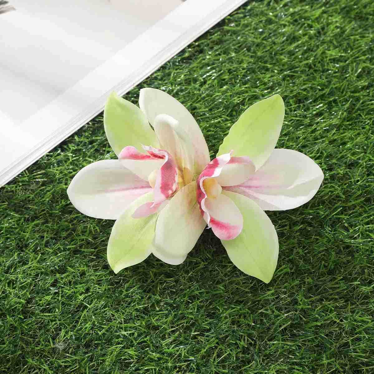 Gladiolus Hairpin Flowers Small Hair Clips Bohemia Bridal Flowers Hair Clips Hairpins Barrette For Wedding Hair Accessories U250807
