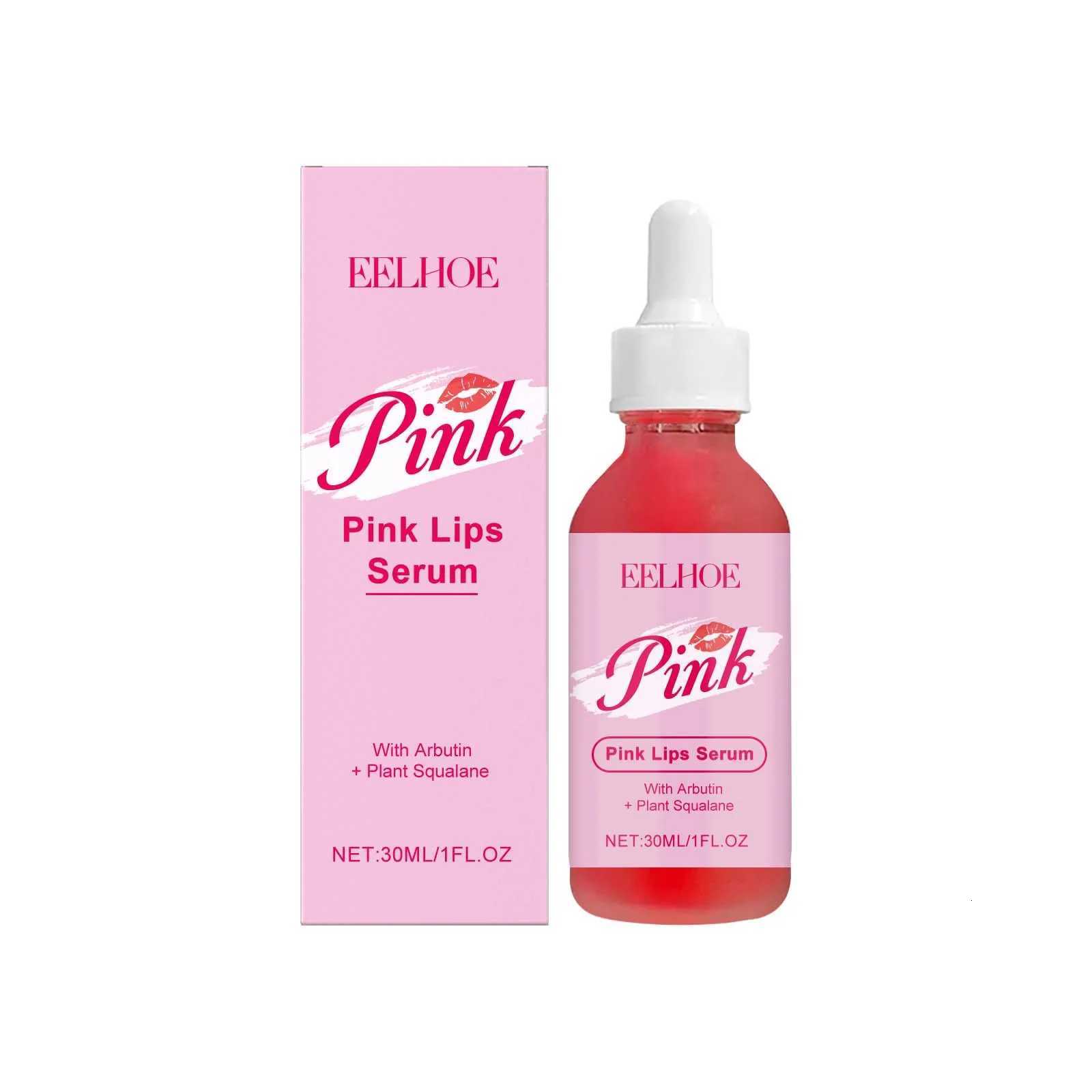 EELHOE Pink Lip Serum Plumper Lip Lightening for Dark Lips Deep Hydration Lip Pigment Melanin Removal Repair Lip Gloss EssenceXJ250807