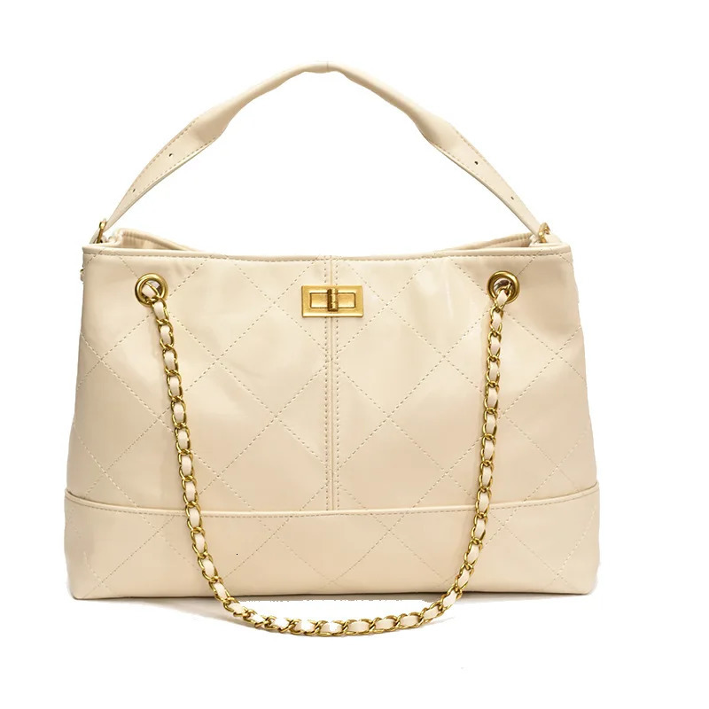 Summer Matte Calfskin Quilted Shoulder Bag for Women Large Capacity Adjustable Strap Lightweight Commute Travel 250807