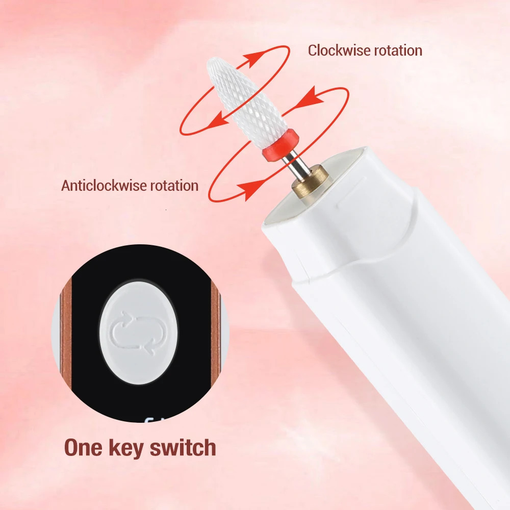 Professional Electric Nail Drill Machine Cordless Manicure Cutter For Nail Repair ned Gel Removing For Salons Nail Tools 250807