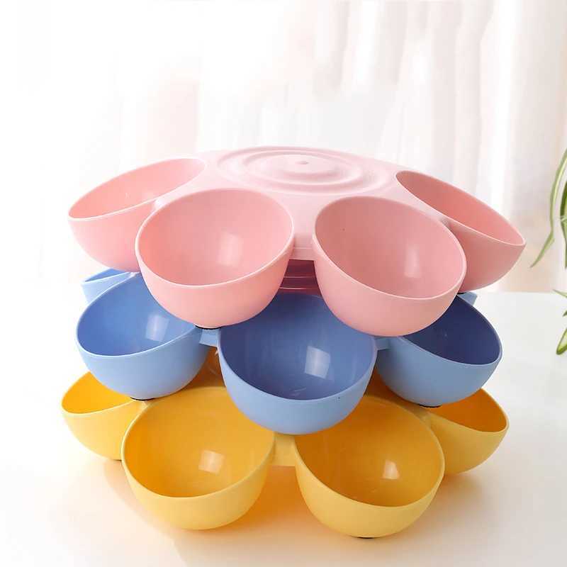 Six-in-one Dog Bowl Puppy Slow feeder Dog Bowl Cat Water Bottle flower-shaped cat Water feeding bowl Healthy Eating plate Pet ac Y250806