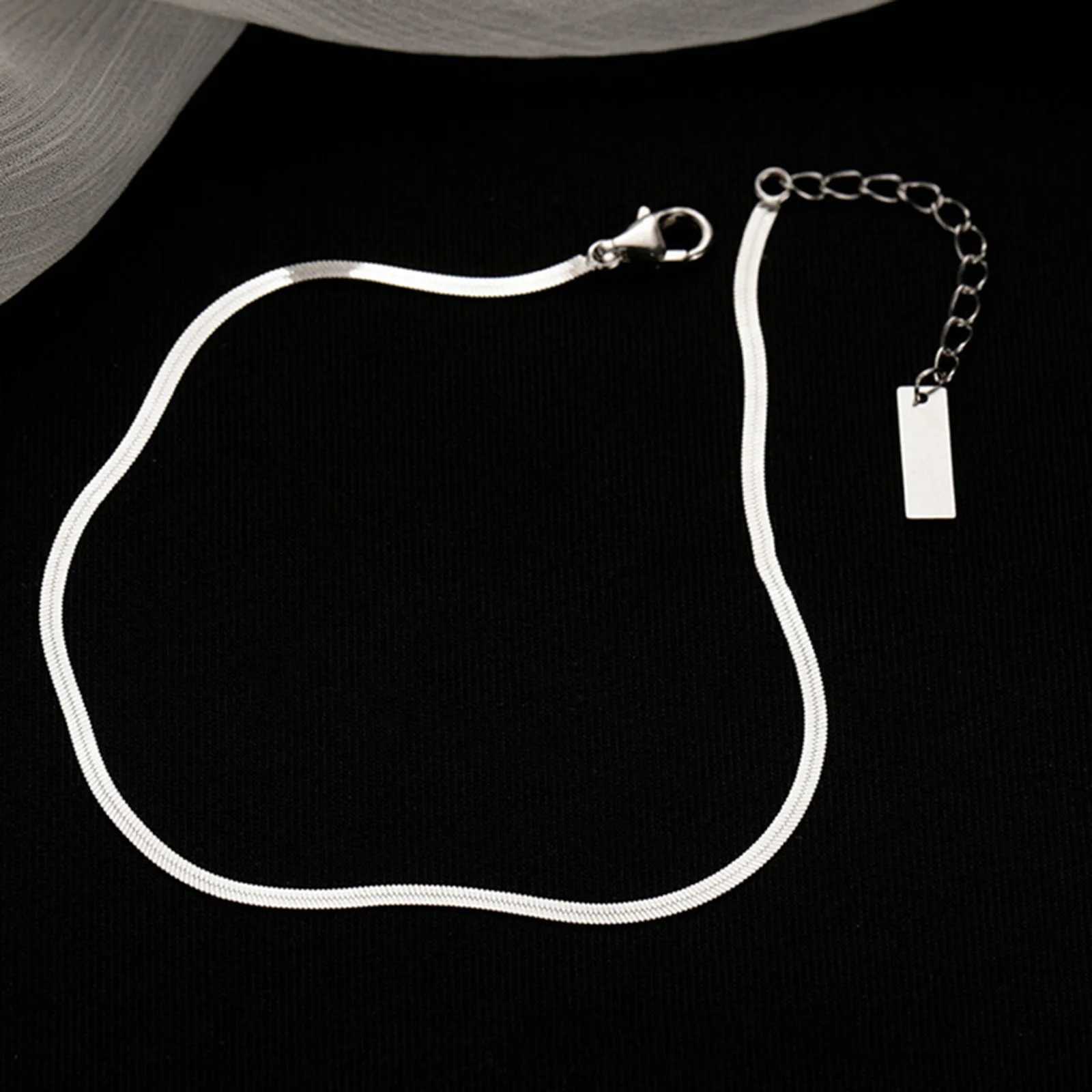 Simple Anklet Silver Color Knife Pendant on the leg Anklet Summer Beach s Barefoot Foot 23.5cm(9 2/8) long 1 Piece Y250805