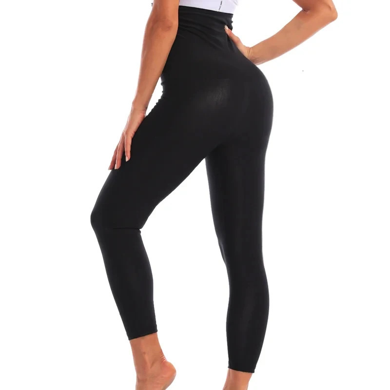 Women Thermo Sauna Sweat Pants Body Shapers High Waist Shaping Pants Thigh Shapewear Fat Burning Fitness Gym Sport Leggings 250805
