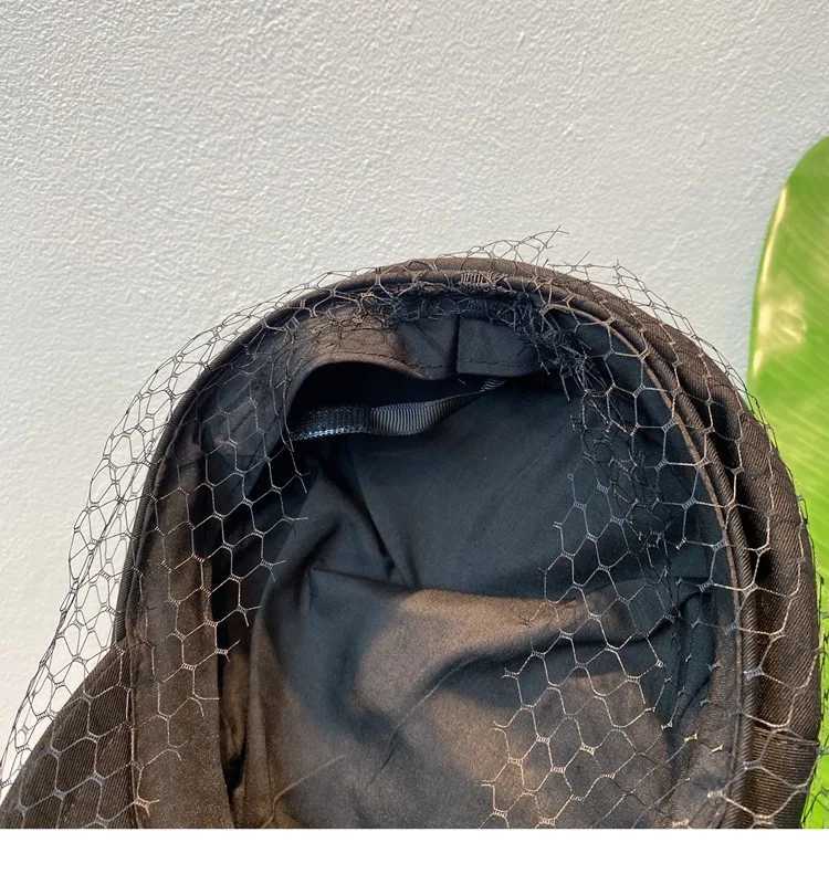 Luxury Women Girls Berets Denim Ladies Flat C with Mesh Lace Fashion Street Newsboy Hat for Women XJ250807