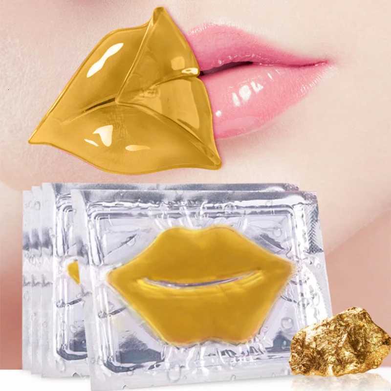 5/10/20/30pcs Pink Gold Crystal Collagen Lip Mask Plump Lips Moisturizing Nourishing Lip Patches Lips Plumper Skin Care ProductsXJ250807