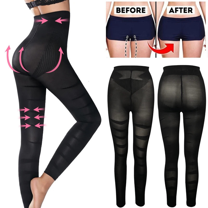 Leg Shapewear Body Shaper Cellulite Compression Leggings Women Slimming Sheath Thigh Sculpting Slimmer Waist Trainer Pants 250805