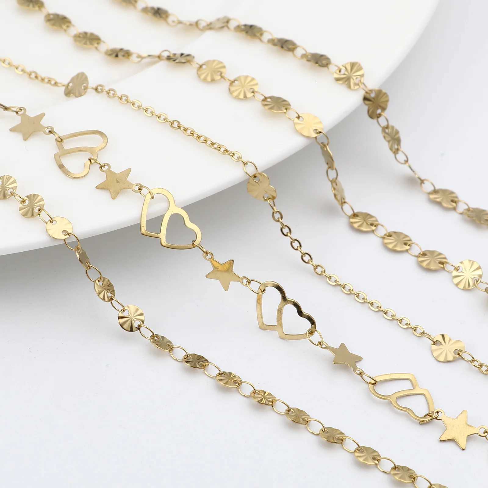 12 Styles 304 Stainless Steel Anklet Gold Color Chain Anklet For Womenon the leg Beach Barefoot Foot-Chain Jewelry Y250805