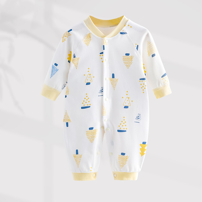 Child's Comfort-Fitting Flower Design All-in-One Garment Made of Fine Material