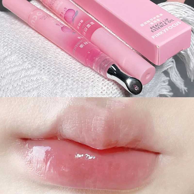 Peach Lip Oil Moisturizing Glass Lip Gloss Fragrance Non-sticky Lip Tint Lips Plumper Autumn and Winter Lips Care Serum PrimerXJ250807